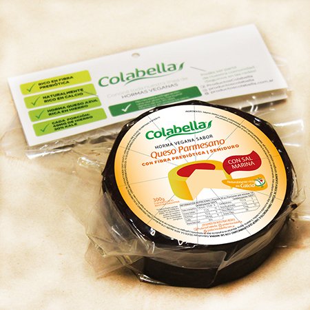 Horma vegana sabor parmesano con sal marina